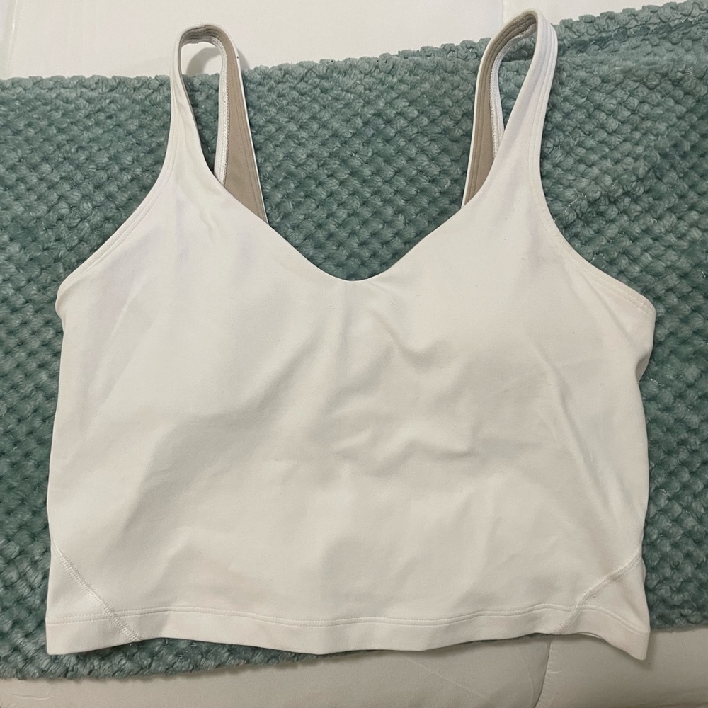 White Lulu align tank!